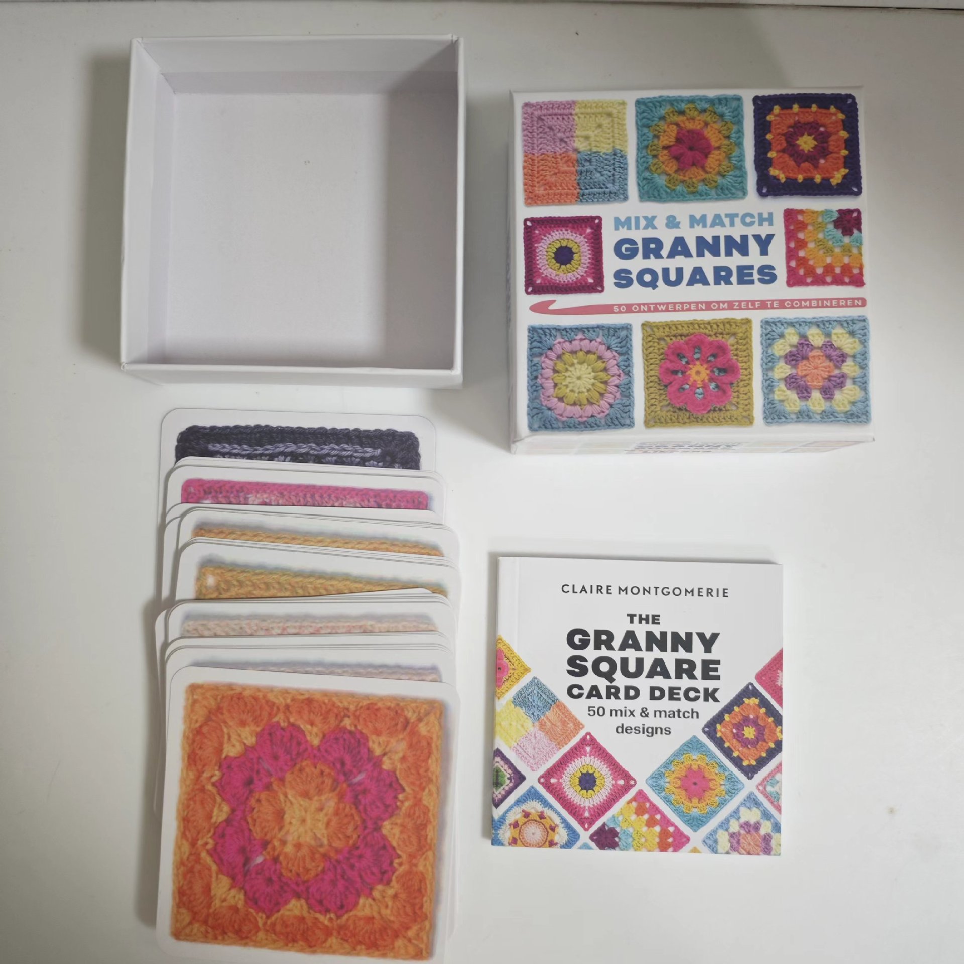 2026 The Granny Square Card Deck DIY Grandma Knitting Card Pattern Set