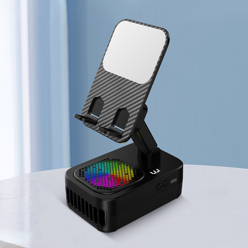 Desktop fan multifunctional home office phone holder household appliance outdoor mini portable handheld small fan