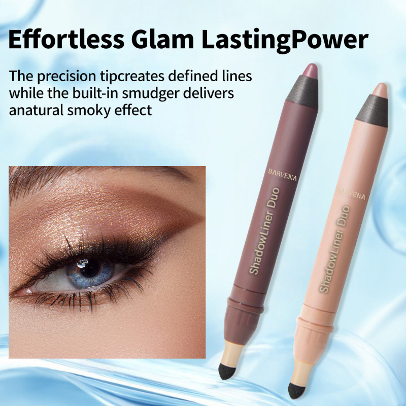 TK 2-in-1 Eyeliner Pen Create Eye Makeup Silky Smooth Eyeliner Natural Color