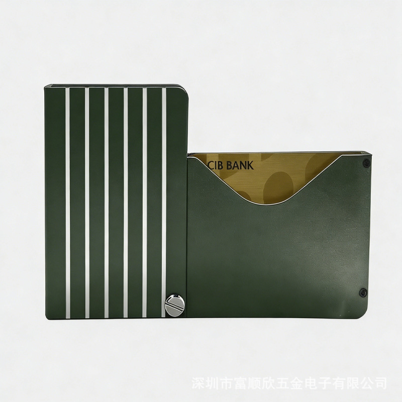 26 New Aluminum Alloy RFID Blocking Card Holder Document Organizer Unisex Compact Portable Anti-magnetic Card Holder