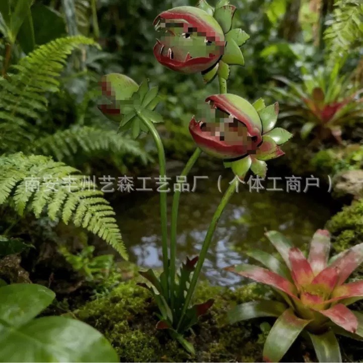 Garden Plug Flower Branch Insert Venus Flytrap Ground Insert Outdoor Ground Insert Decoration