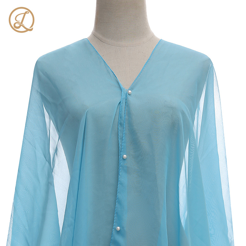 Summer New Scarf Solid Color Sun Protection Shawl Live Streaming Imitation Silk Shawl