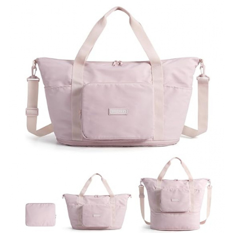 Large Capacity Lightweight Travel Bag for Women, Expandable Moving Clothes Storage Bag, Practical Casual Handbag Sports Fitness Bag