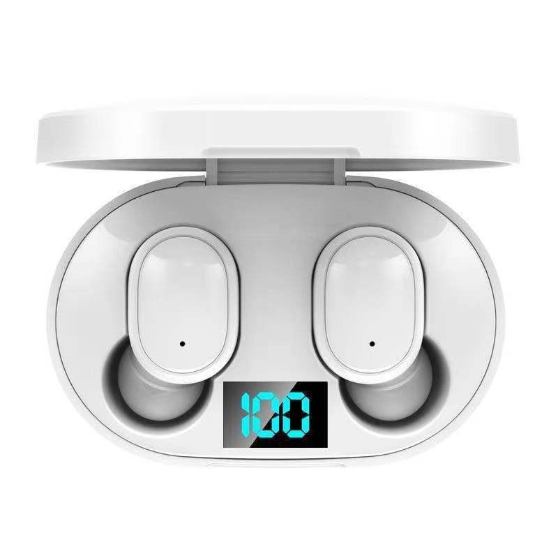 New E6S Bluetooth earphone with long battery life, digital display, in-ear noise-canceling, wireless, large capacity