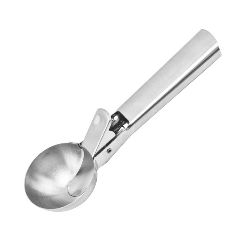 Stainless Steel Ice Cream Scoop Spoon Multifunctional Ice Cream Dessert Ball Scoop Ice Cream Fruit Spoon FCM