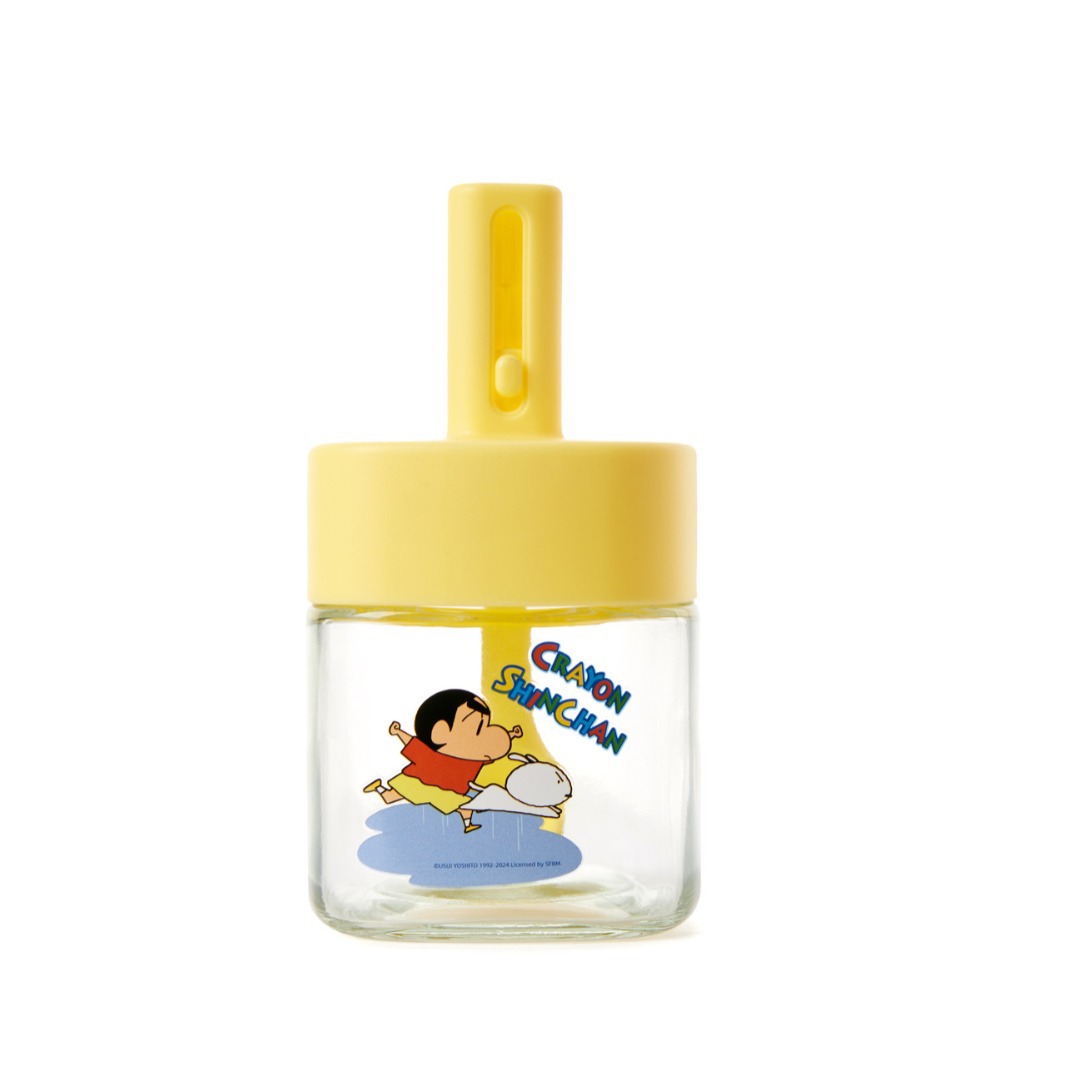Crayon Shin-chan Seasoning Jar Official Retractable Spoon Lid Integrated Cute Kitchen Salt Jar Cartoon Seasoning Jar