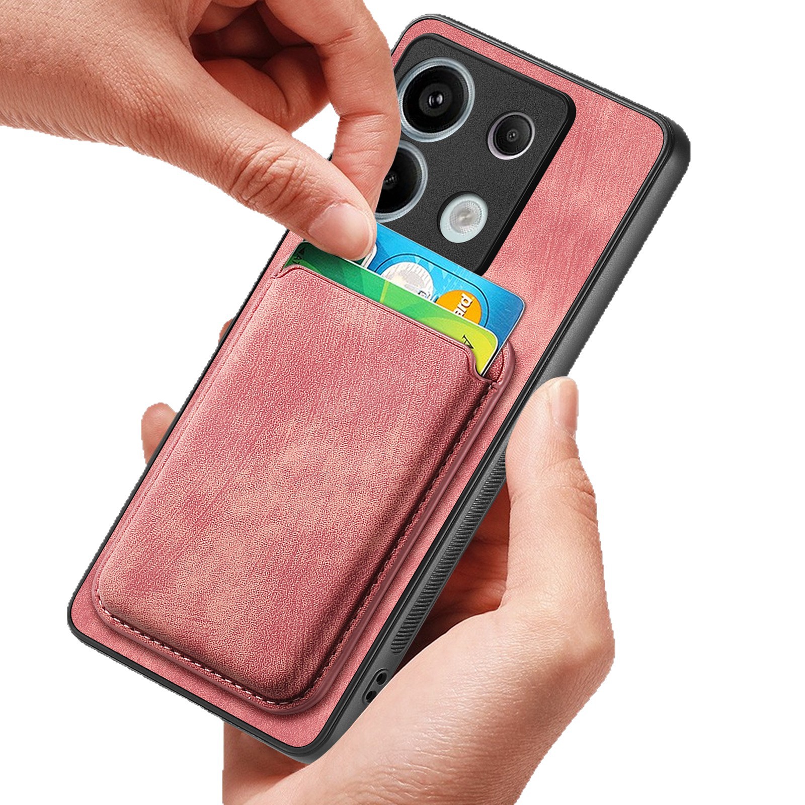Applicable for Redmi Note 15 Pro phone case magnetic card holder Xiaomi 17 leather poco F8 pro protective case