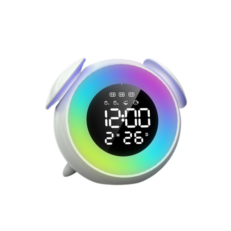 New Seven-Color Electronic Alarm Clock Student Dormitory Electronic Alarm Clock Children Alarm Clock