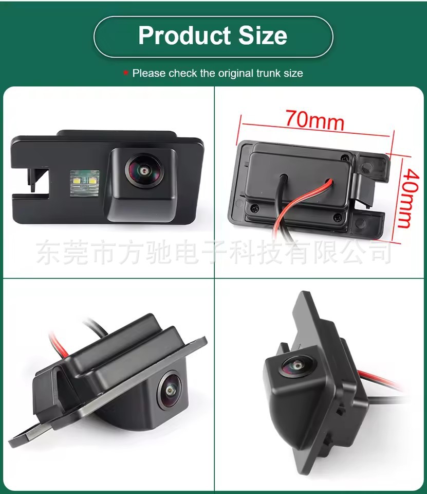 720P/CVBS 可选 + 黑色鱼眼大角度镜头 · 长城 Wall Hover H3 H5 H6 2010-2013