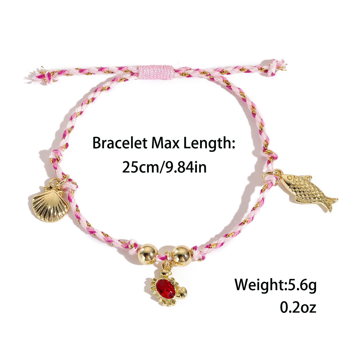 Bohemian woven bracelet ocean resort series natural shell starfish turtle bracelet