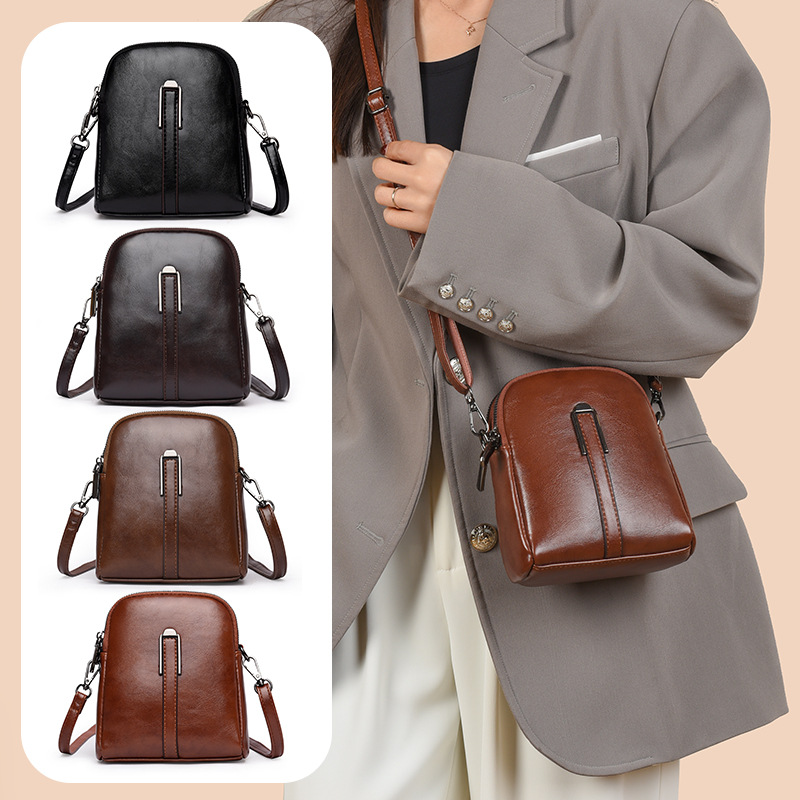 Mobile phone bag women 2025 new bag women texture mini shoulder bag women crossbody small bag