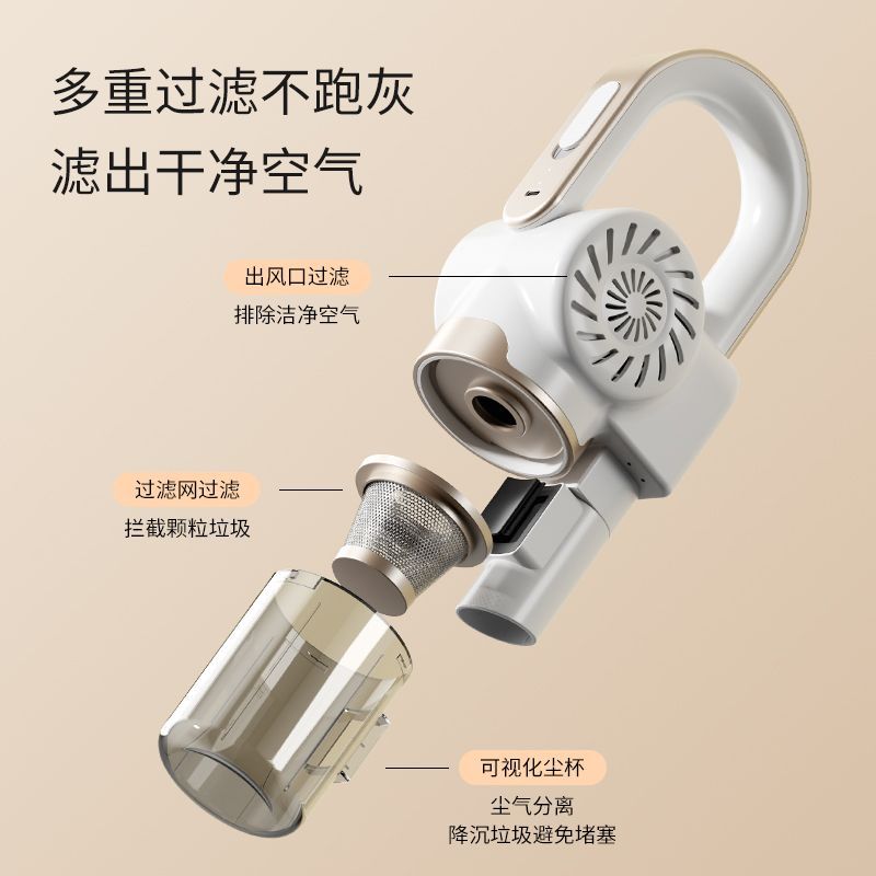 Dust Mite Remover Vacuum Cleaner Home Bed Ultraviolet Sterilization Machine Vacuum and Mop Integrated Handheld Wireless Remove Mites