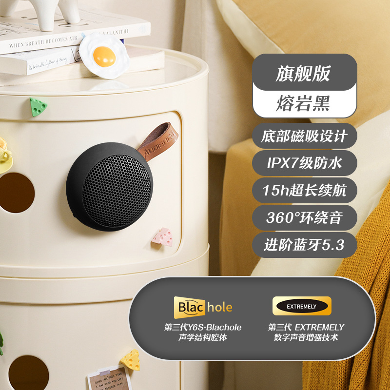 Oudeen New Portable Magnetic Kitchen Bluetooth Speaker Subwoofer Computer Desktop Wireless Audio