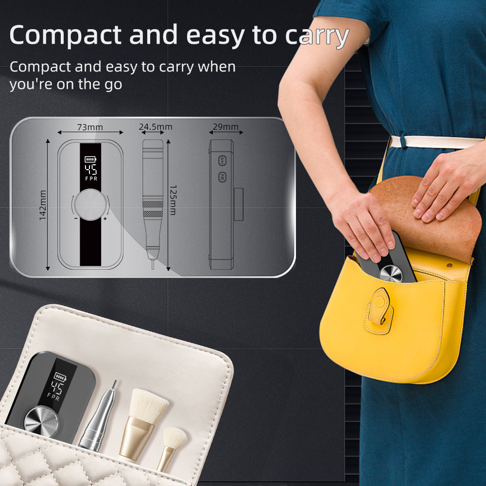 Nail Drill and Manicure Machine, 45000 RPM Professional Electric Nail File for Removing Dead Skin