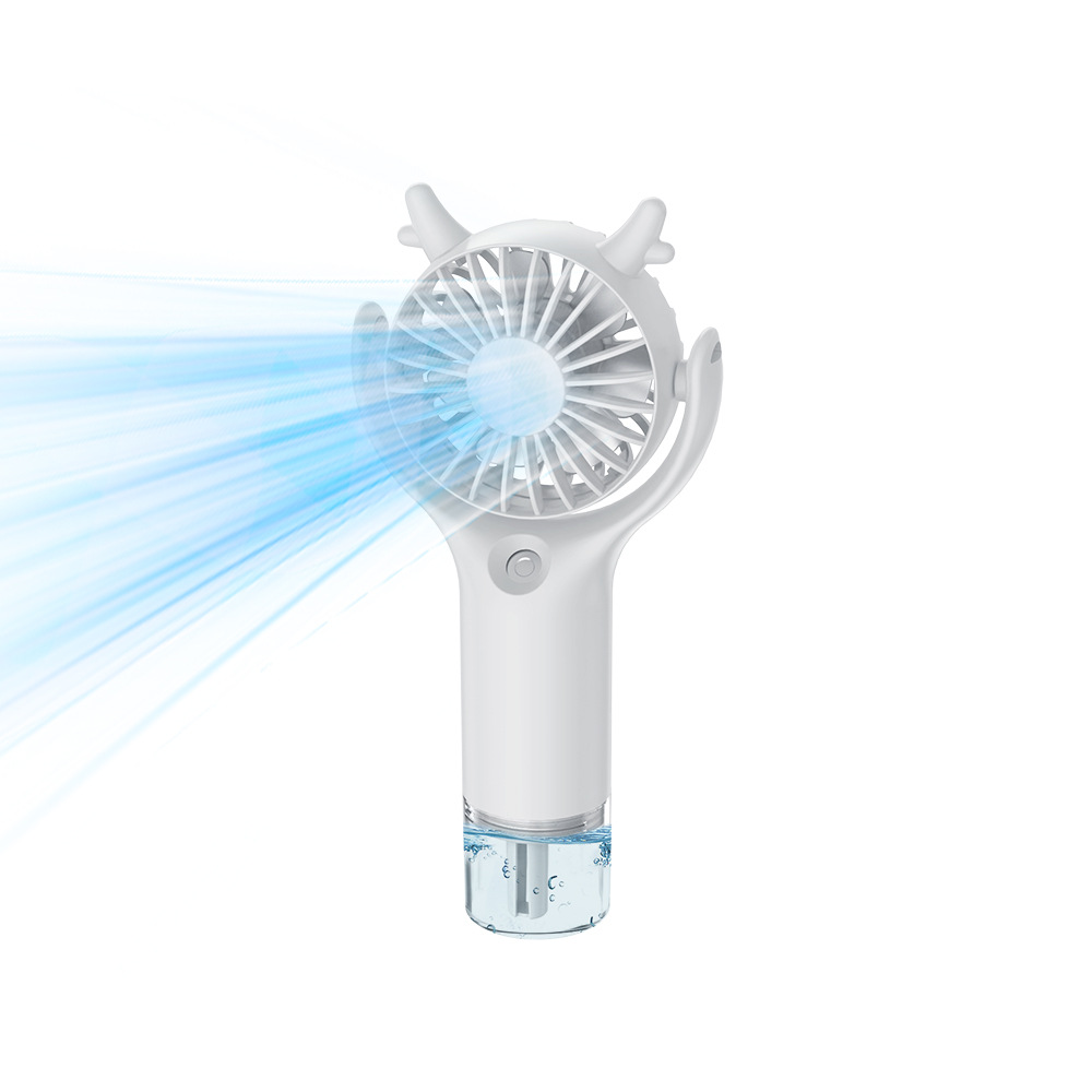 New Spray Fan USB Charging Mini Handheld Fan Humidification Cooling Strong Wind Portable Neck Fan
