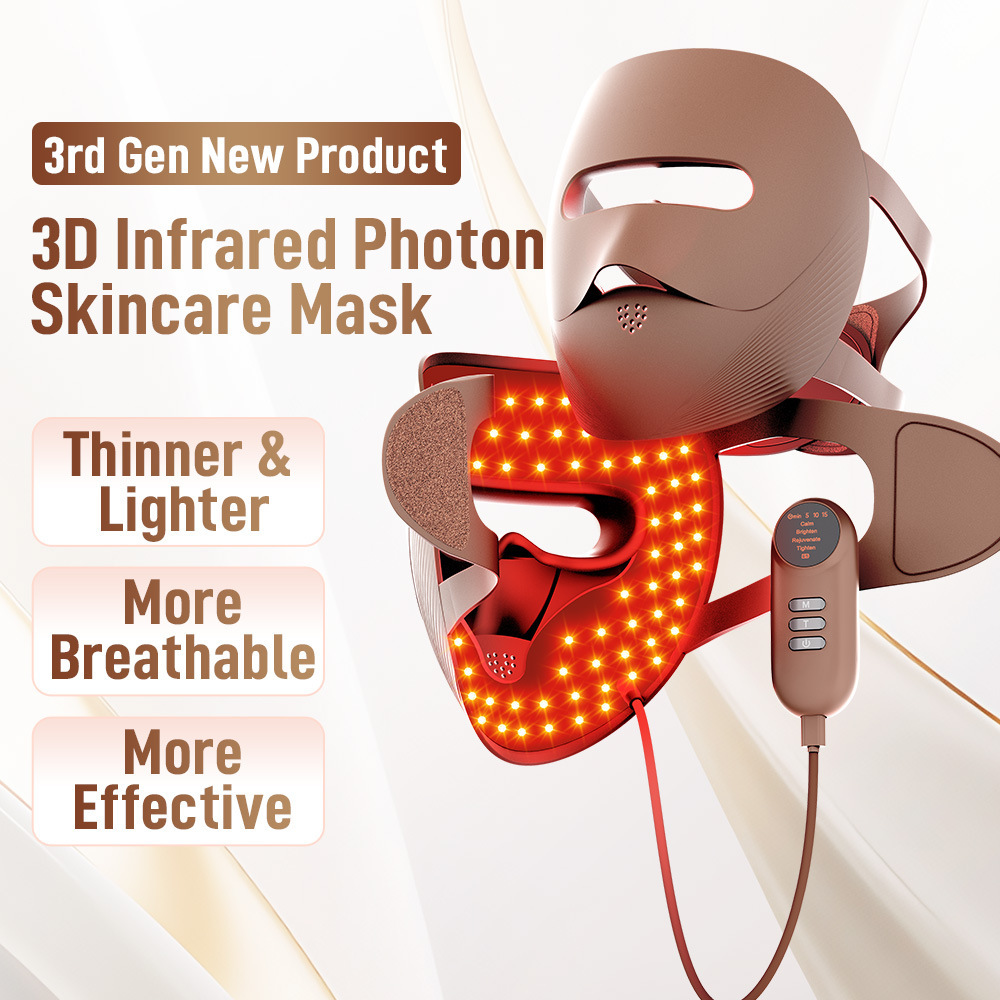 FDA 510K Certified Red Light Mask LED Red Blue Light Therapy Beauty Device Infrared Photon Beauty Mask