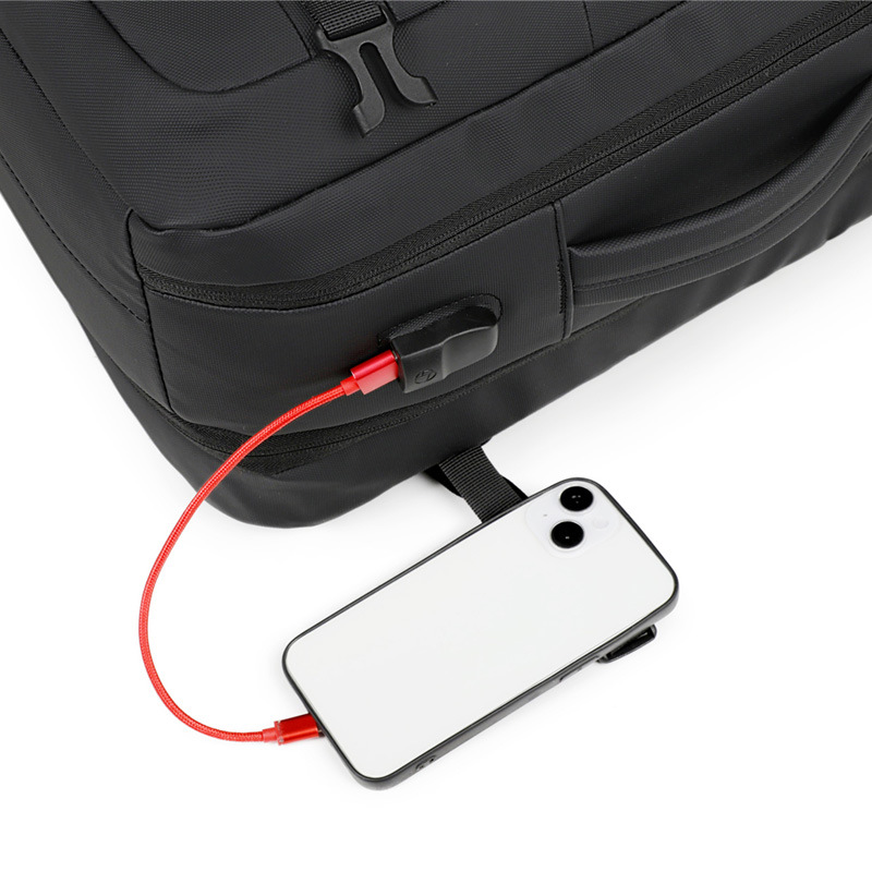 Business backpack USB charging water-repellent large capacity expandable computer bag business trip travel backpack men