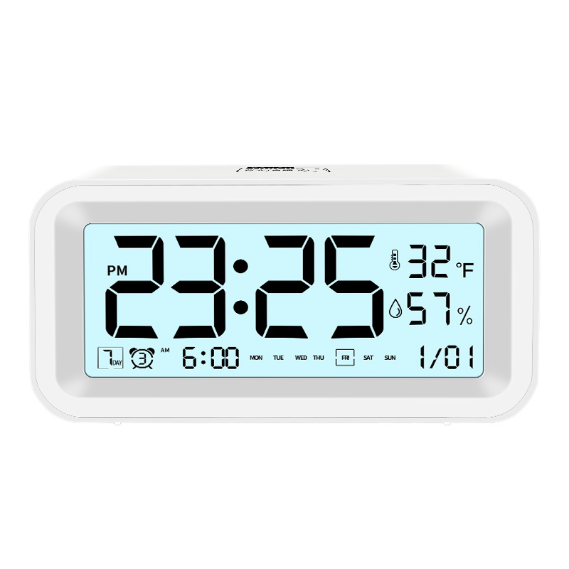 Student Alarm Night Light Desktop Electronic Clock Table Digital Smart Wake Up Alarm Clock