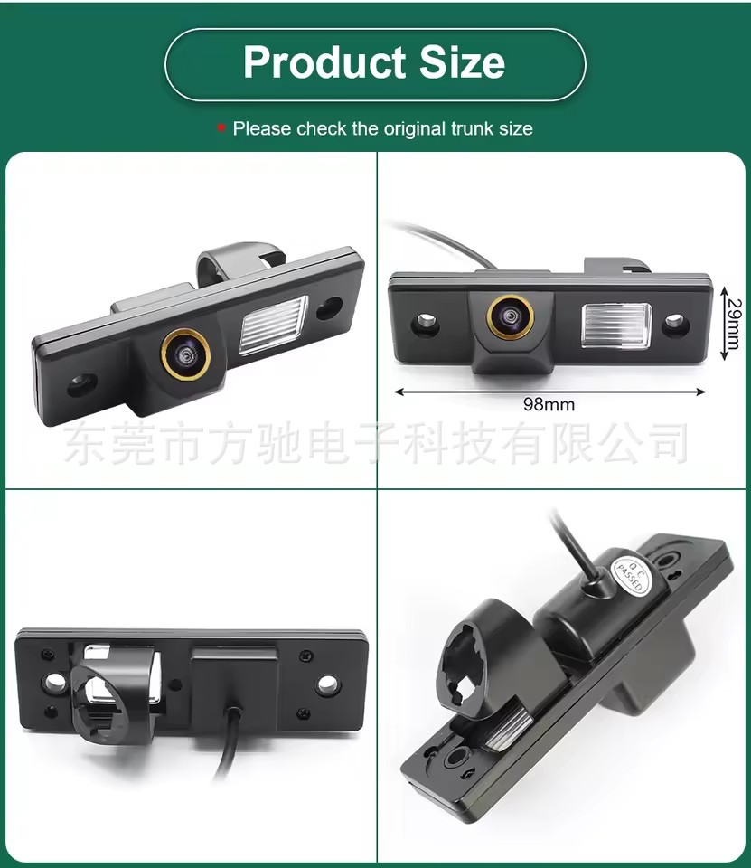 720P/CVBS 可选 + 黑色鱼眼大角度镜头 · 雪佛兰 Epica Lova Aveo Captiva Cruze Spark HHR Buick