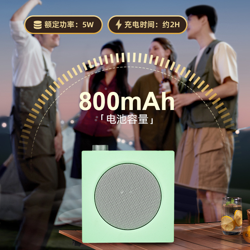 New Bluetooth Audio High Sound Quality Mini Wireless Outdoor Computer Small Steel Cannon Speaker