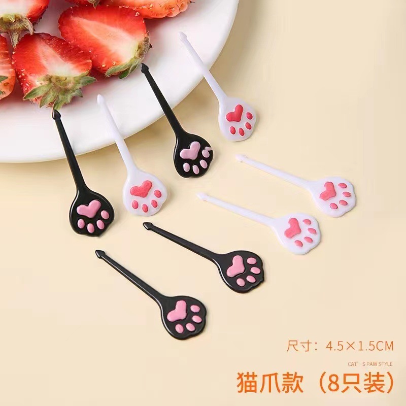 猫爪水果叉