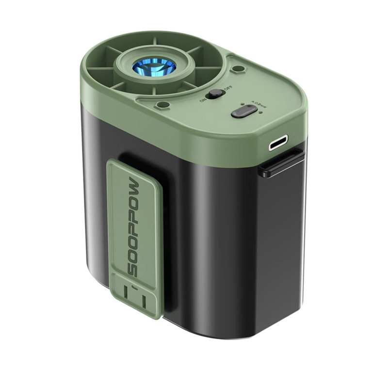 2026 New Waist Fan Air Conditioner Outdoor Work Site Cooling Portable High Wind Flashlight