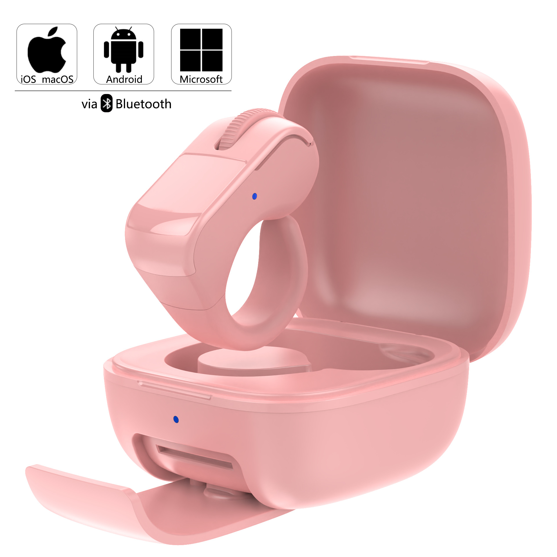 Bluetooth ring mouse remote control TikTok short video PPT page turner controller universal for phone tablet computer