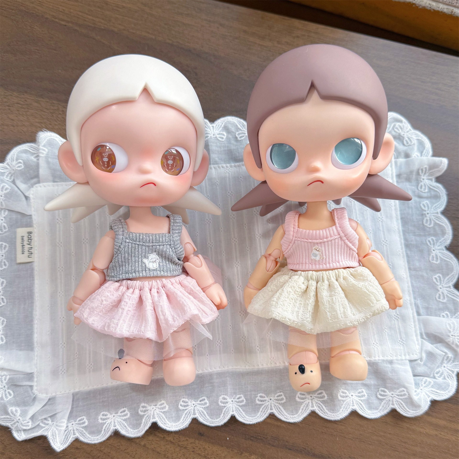 New zsiga Gazi sister doll clothes 1/8 posable doll tank top small skirt doll replacement summer