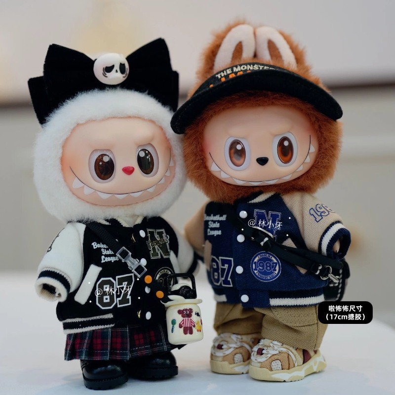 Gazi Sister zsiga Labubu doll clothes 'Yearning Place' movable doll clothes baseball jacket outfit change