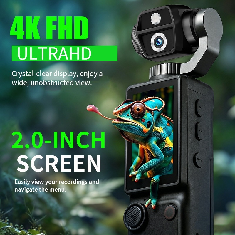 New Q9 sports handheld outdoor sports camera 4K HD autofocus conference recording pocket camera