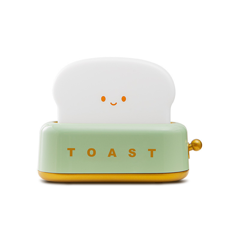 Bread machine night light LED warm light bedroom bedside USB rechargeable dimming lighting desk lamp timing sleep companion lamp