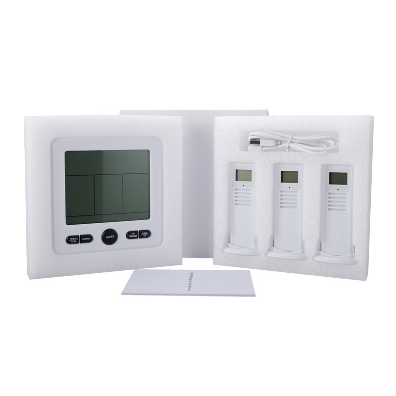 One-to-Three High Precision Color Alarm Multifunctional Electronic Digital Indoor Outdoor Thermometer Hygrometer