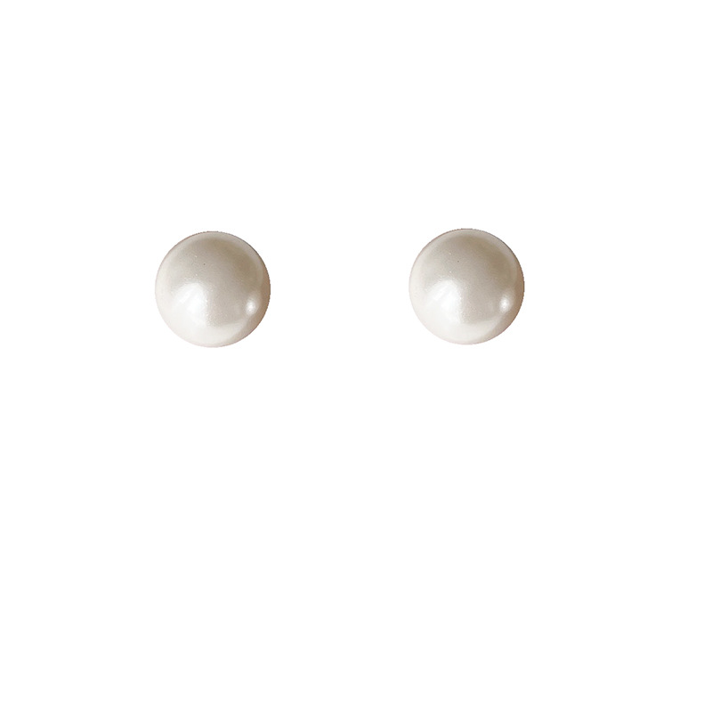 Korean-style fever pearl silver-plated needle earrings for women, earring factory