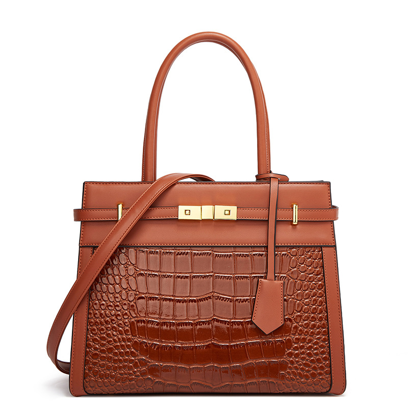 2026 new crocodile grain mother-child bag three-piece set