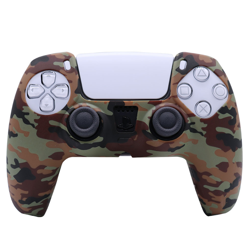 PS5 silicone case game controller silicone case camouflage water print case protective cover spray paint feel watercolor case PS5 accessory