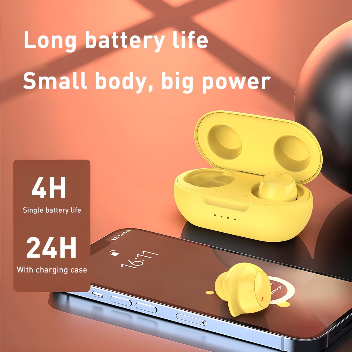 New TS10 Bluetooth Earbuds In-Ear Sports Gaming Ultra Long Battery Life Wireless Earbuds
