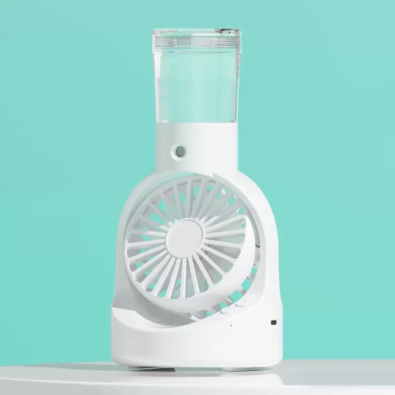 New F8 Dual Spray Mist Cooling Desktop Fan Humidifier USB Portable Digital Display Handheld Mini Fan