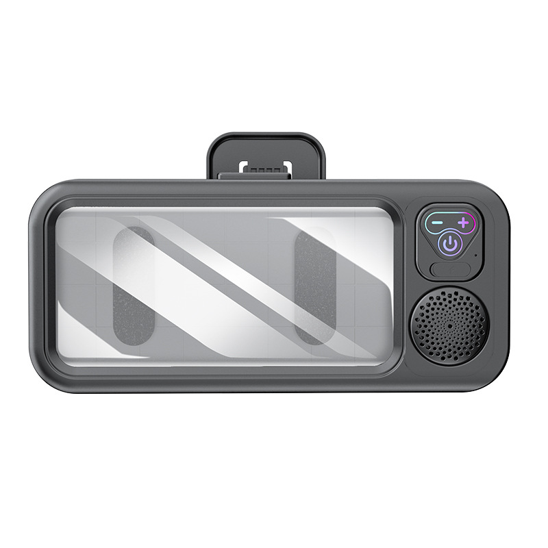 Bathroom wall-mounted Bluetooth speaker phone case shower TV stand phone stand touch screen waterproof reinforced