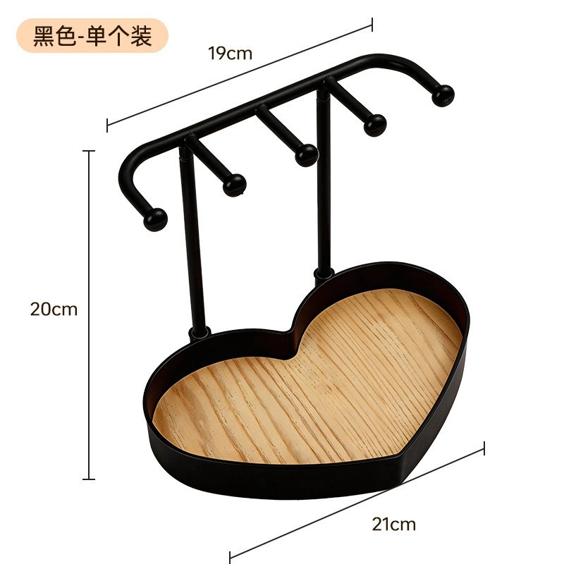 Jewelry storage rack multifunctional necklace rack ring storage box dressing table decoration household accessories earring rack