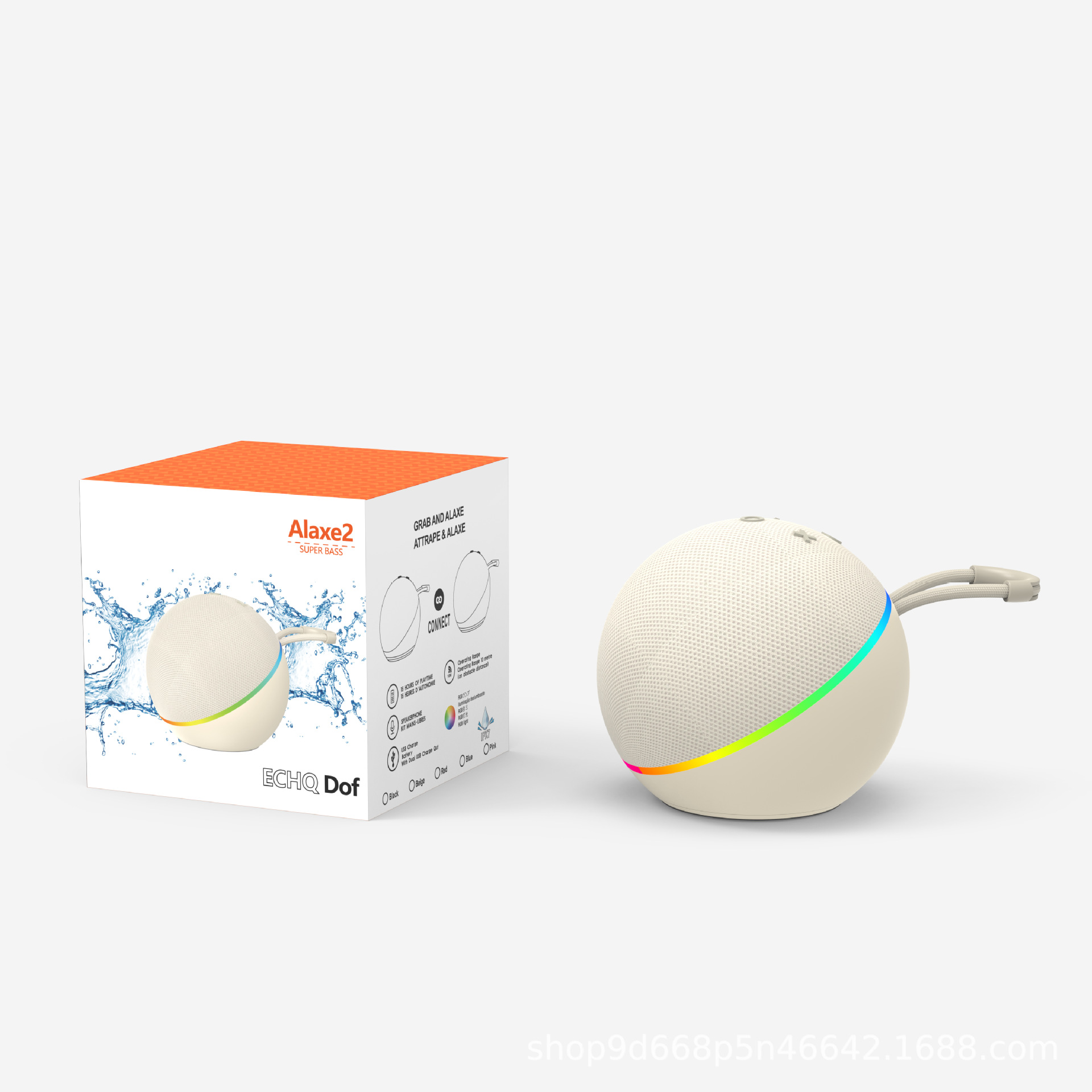 Alaxe2 Bluetooth speaker wireless fabric card small speaker subwoofer desktop mini Bluetooth speaker