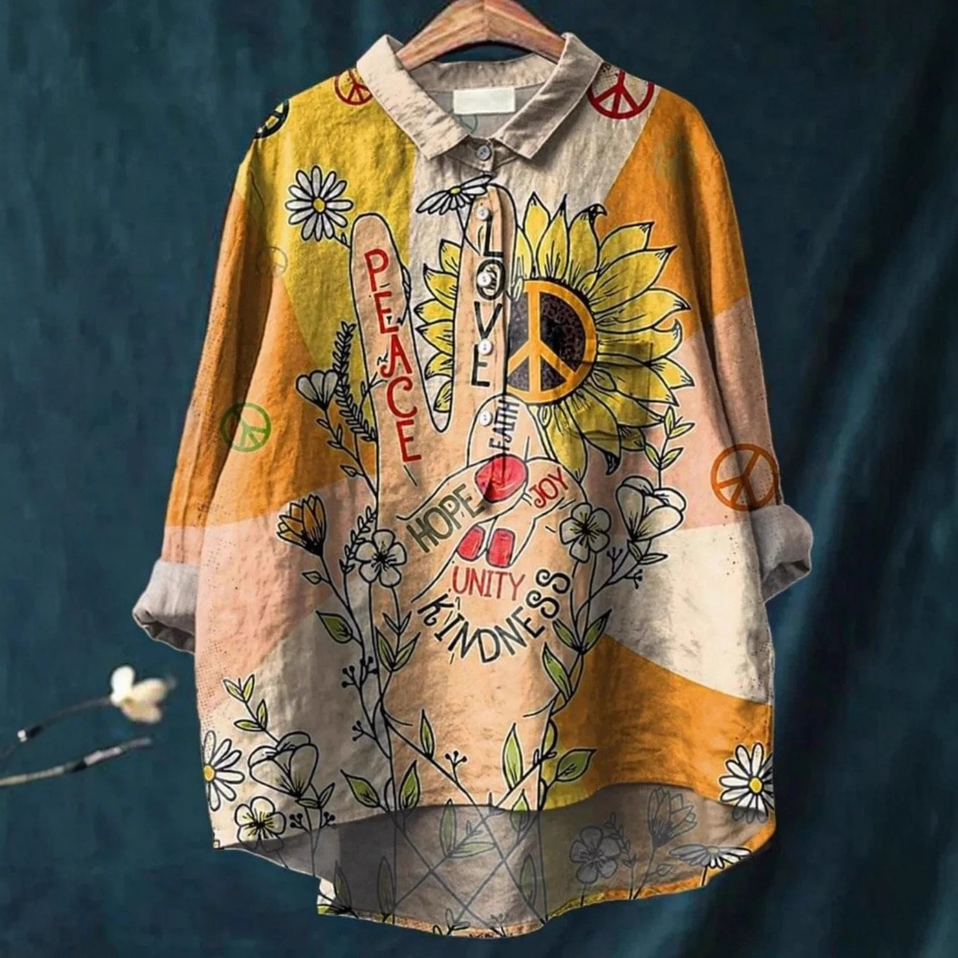 2026 Independent Station Summer Women's New Floral Pullover Long Sleeve Shirt