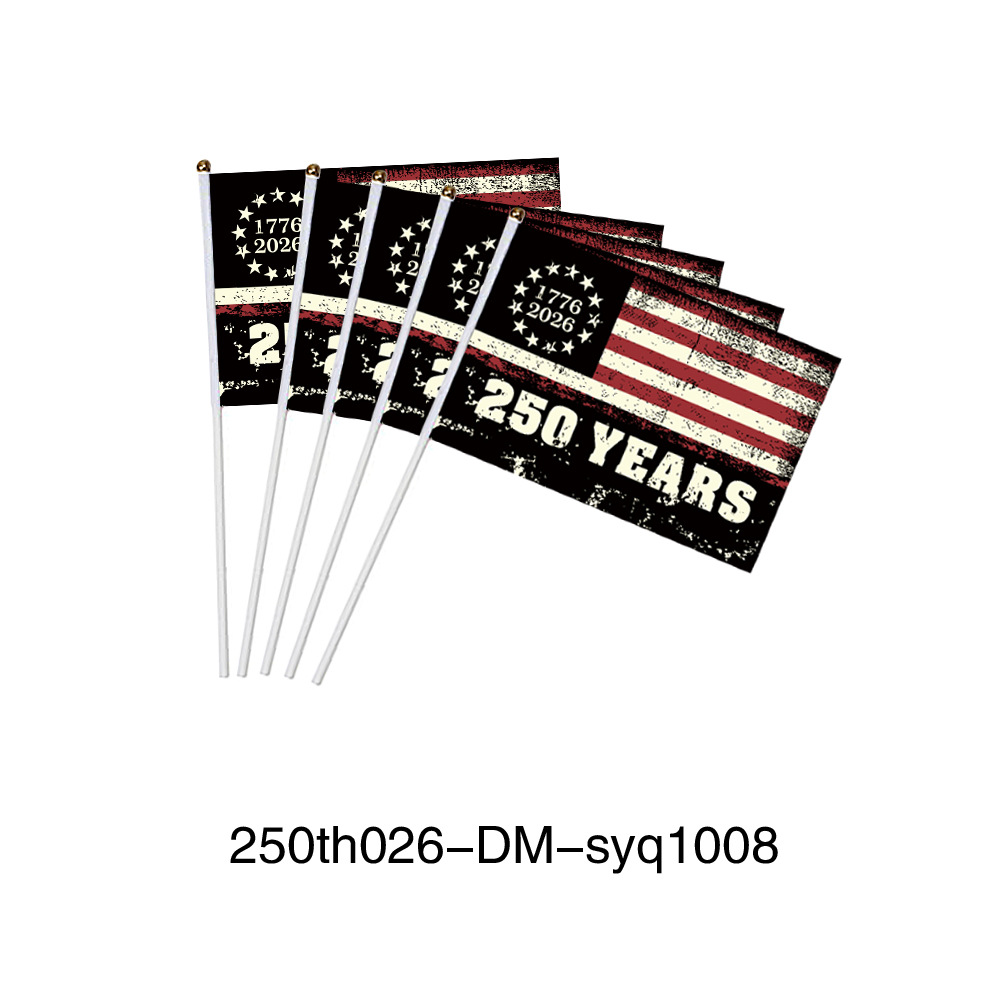 American 250th Anniversary Hand Waving Flag Independence Day Party Flag Making