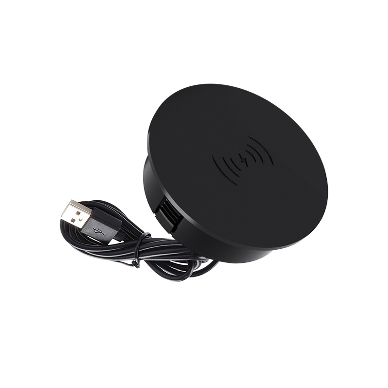 25W Desktop Wireless Charger Hidden Magnetic Wireless Charger Embedded Desktop Wireless Charger Custom