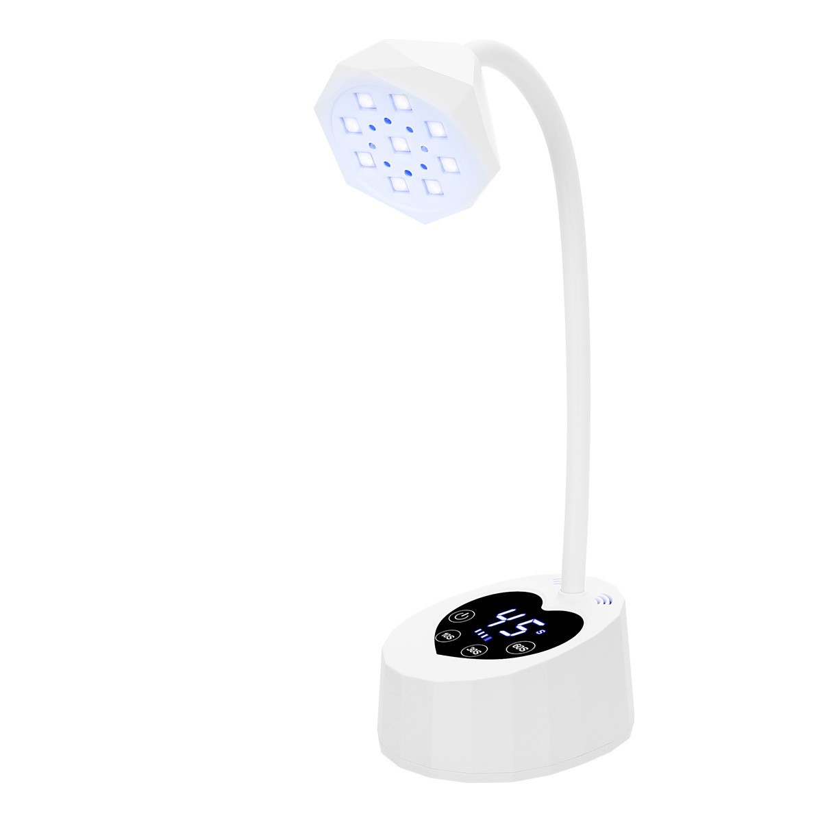 Diamond Head Nail UV Lamp Desktop Rechargeable Induction No Black Hands Fast Drying Gel Nail Lamp