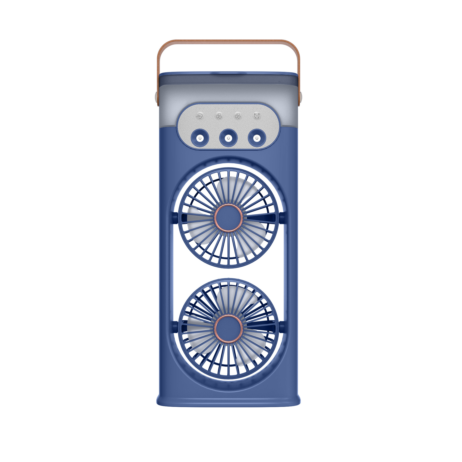 New Dual-Head Spray Fan Home Office Desktop Fan Strong Wind Humidification Cooling Air Circulation Fan