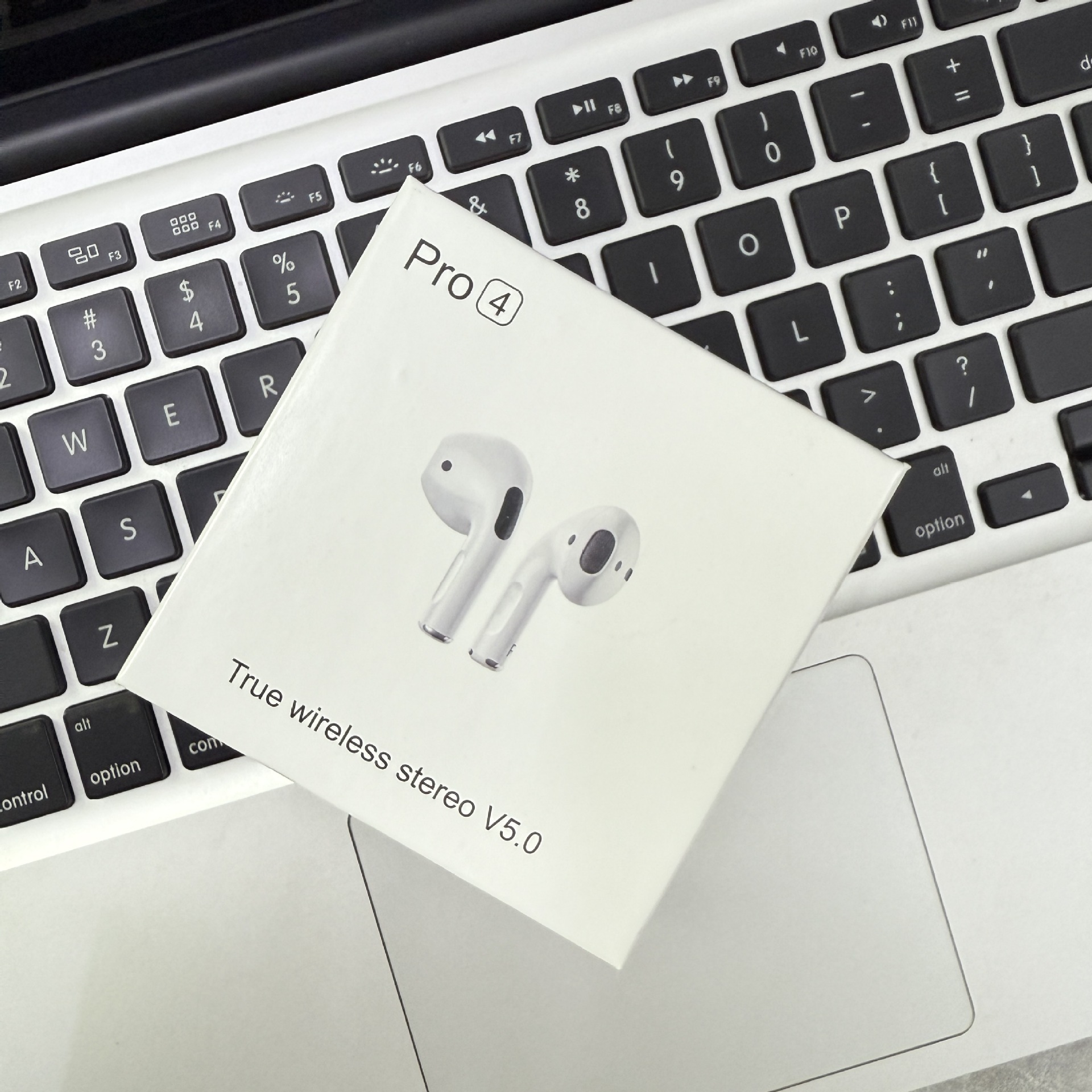 New Pro4 Huaqiangbei Fourth Generation Ultra-Long Battery Life Dual Ear Bluetooth Earphone Stereo Noise Cancellation Wireless Bluetooth Earphone