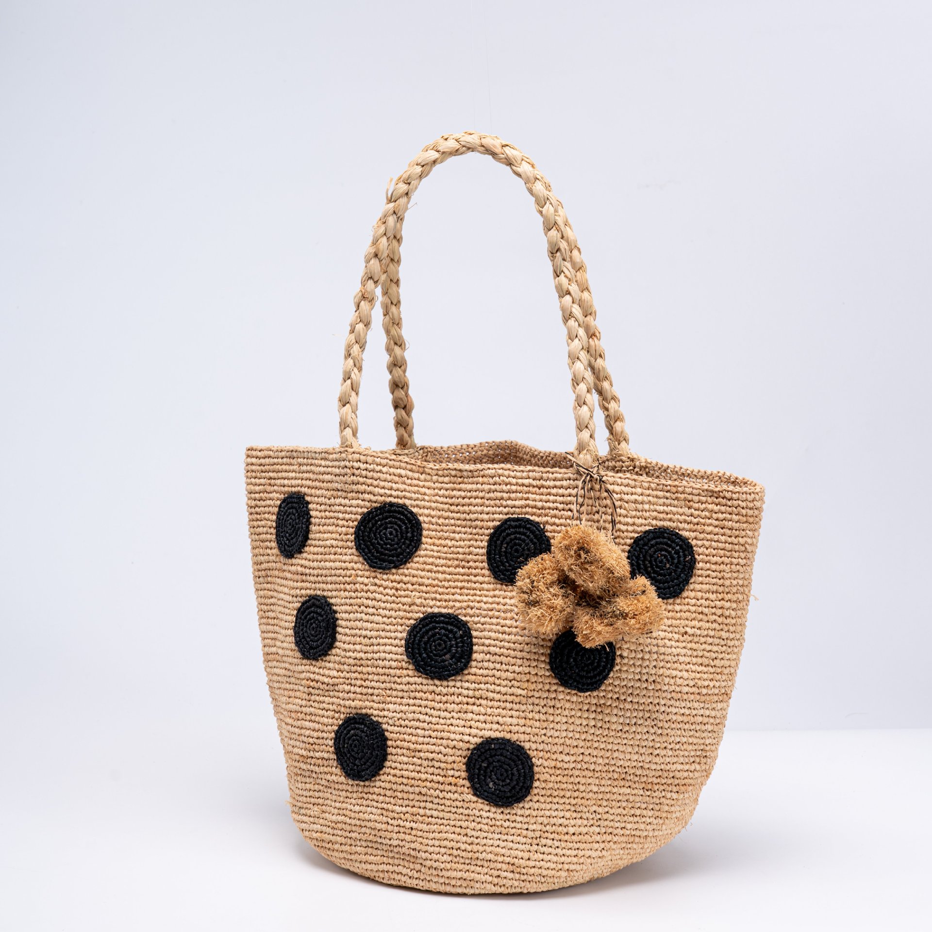 Raffia Bag New Single Shoulder Straw Bag Handwoven Bag Women's Tote Bag Vacation Beach Bag Women's Bag