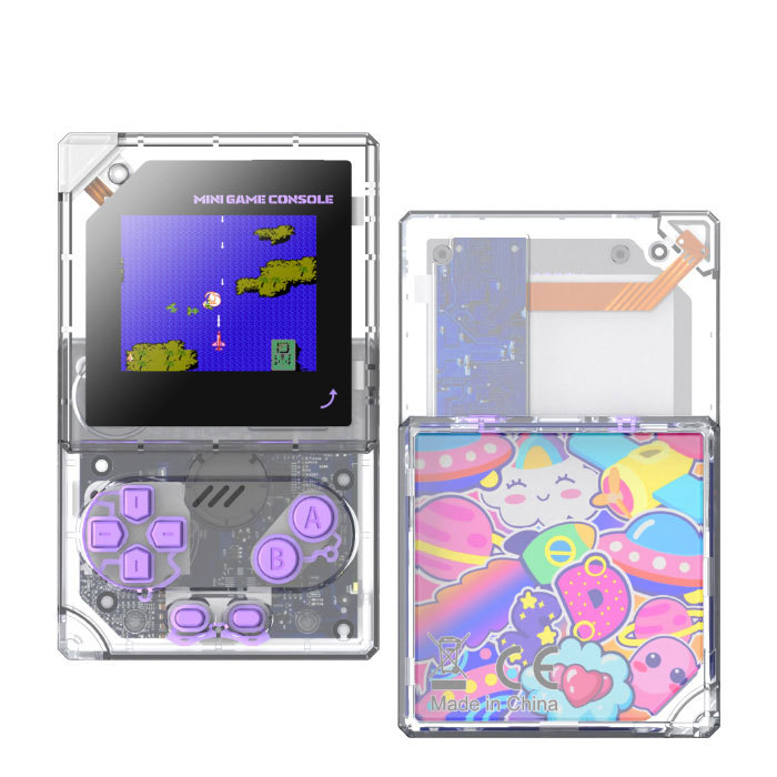 Rotatable Screen Handheld Game Console Pendant Mini Game Console