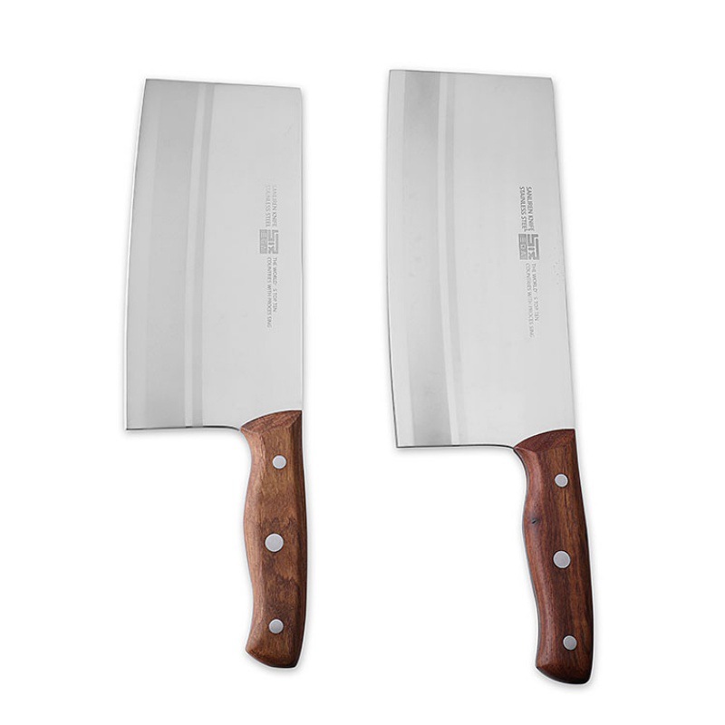 Wooden handle Sanliren No.2 mulberry knife hotel chef knife kitchen knife stainless steel meat vegetable slicer