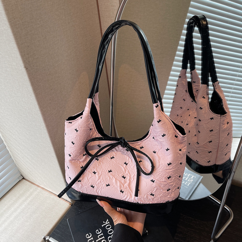 Niche Bow Bags Women 2025 New Shoulder Underarm Bags Handbags Work Commute Handbags